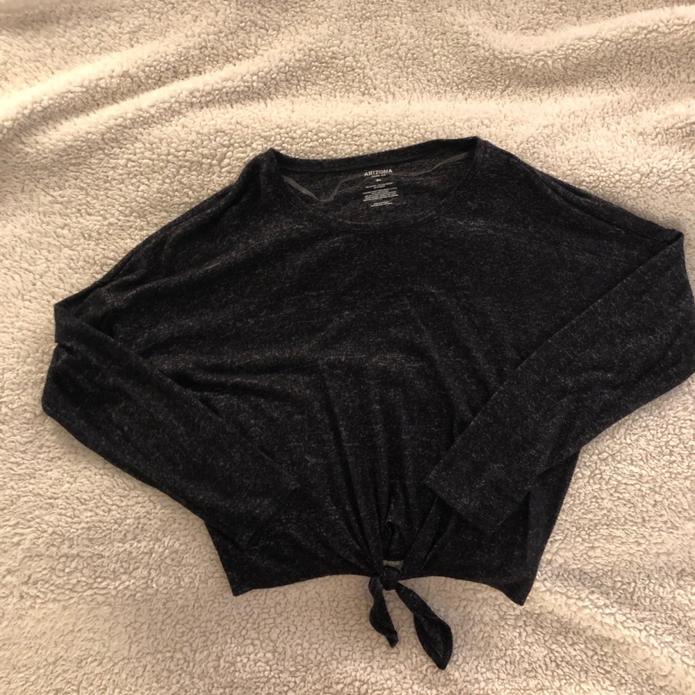 Heathered gray sweater